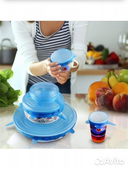 Силиконовые крышки для посуды