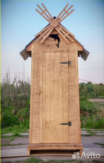 Дачный туалет деревянный BAG341