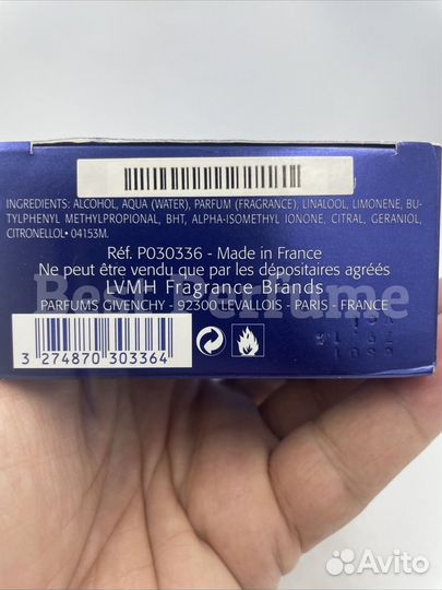 Givenchy Pour Homme Blue Label 100ml Живанши духи