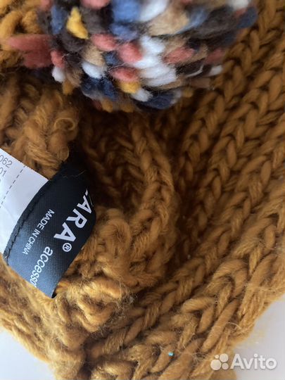 Комплект шапка и снуд zara + свитер zara