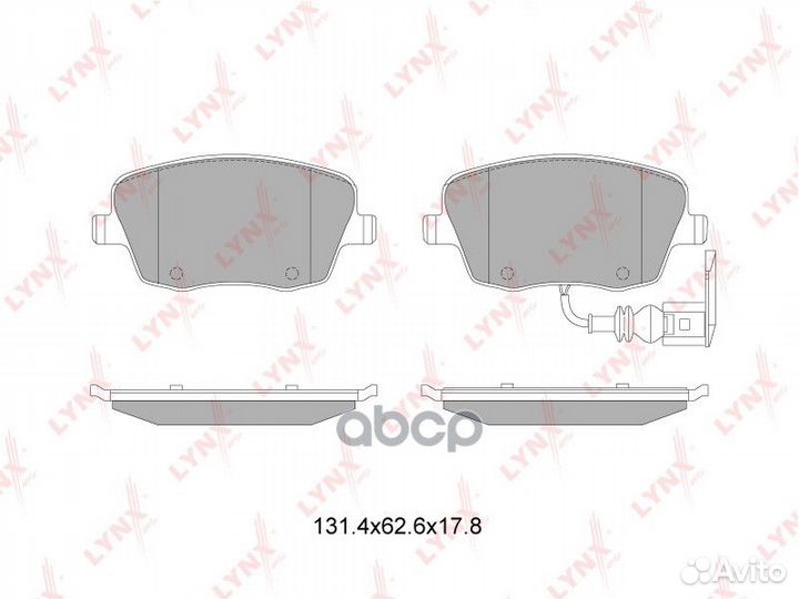 Колодки тормозные дисковые перед BD8041 LYN