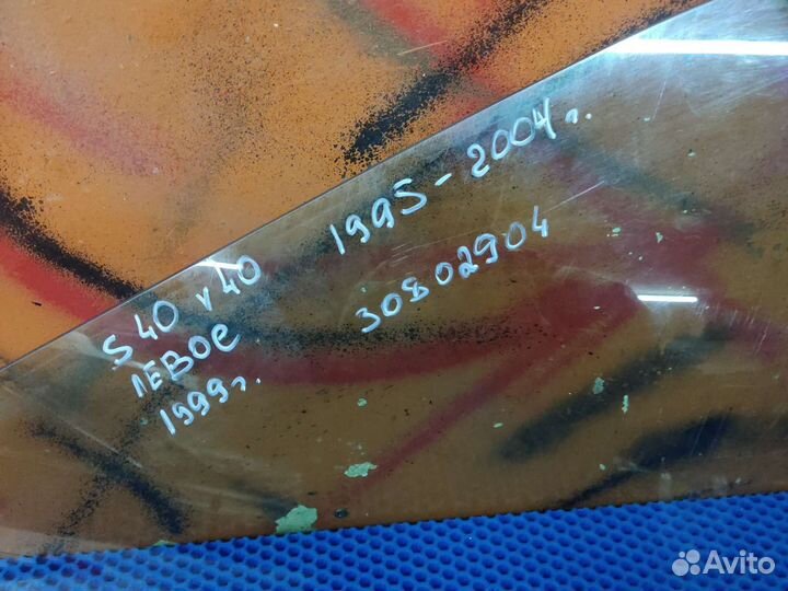 Стекло двери переднее левое volvo s40 1 v40