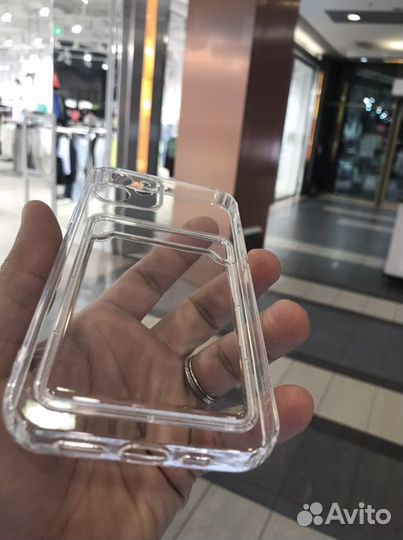 Чехол iPhone 12Pro с отделением для карт