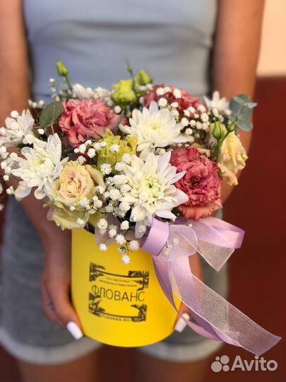 Цветы в коробке