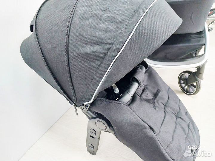 Детская коляска Luxmom 780 2в1 черная, модульная