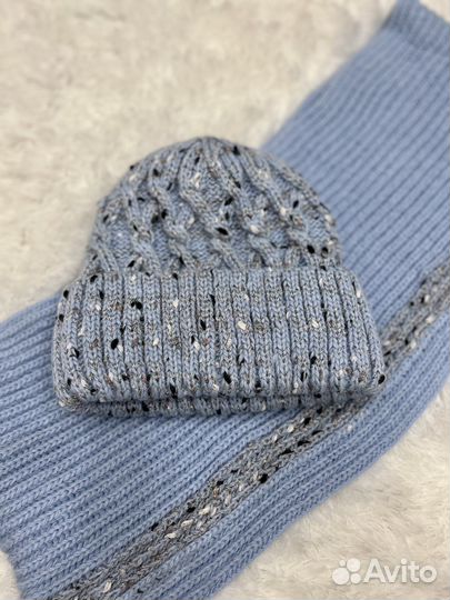 Женский снуд и шапка. новое