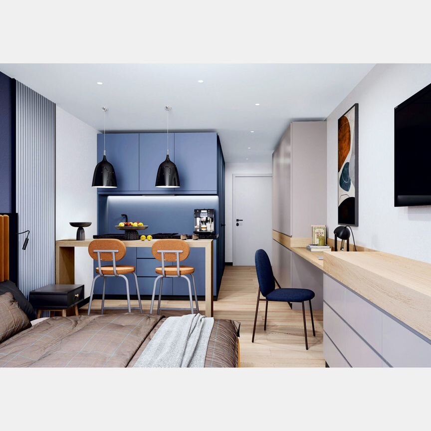 Апартаменты-студия, 31,2 м², 12/14 эт.