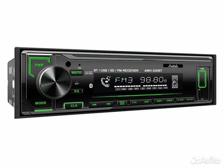 1-DIN USB/SD-ресиверы (без CD) - AurA AMH-230BT