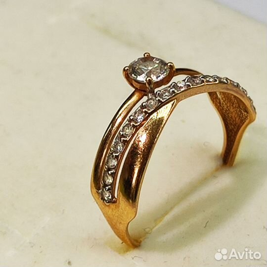 Кольцо золотое (арт 125878) Д15