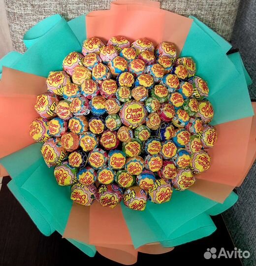 Съедобные букеты из конфет Чупа чупс