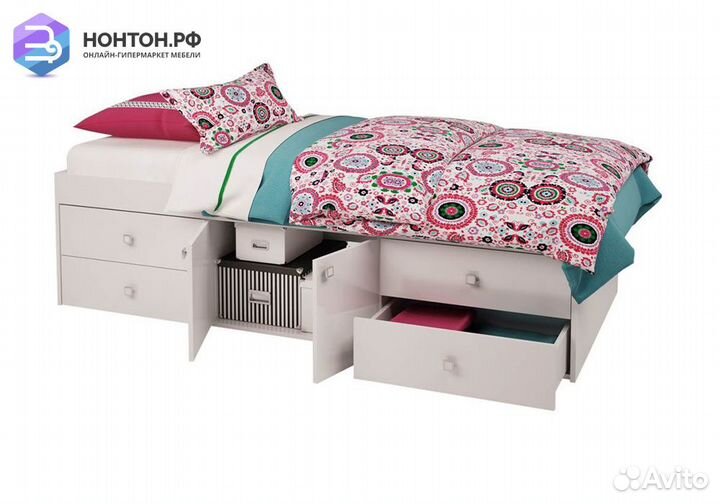 Кровать детская Polini kids Simple 3100 Н с 4 ящик
