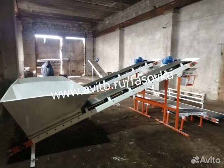 Фасовочный аппарат для торфа, грунта, перегноя