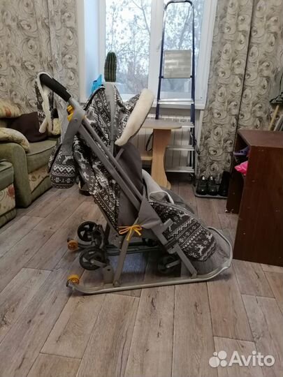 Детские санки коляска
