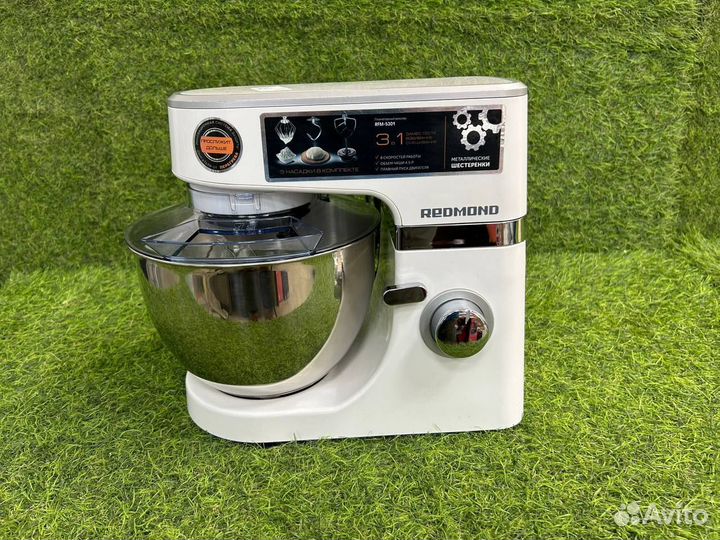 Планетарный миксер Redmond белый/хром RFM-5301