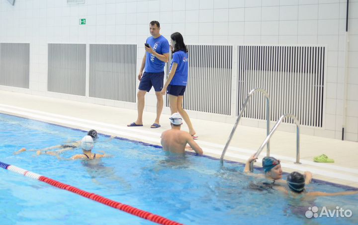 Обучение плаванию взрослых. Сеть бассейнов, Москва
