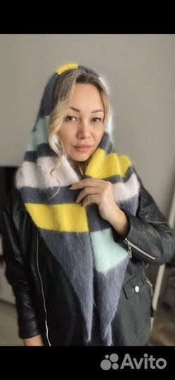 Пуховый платок косынка