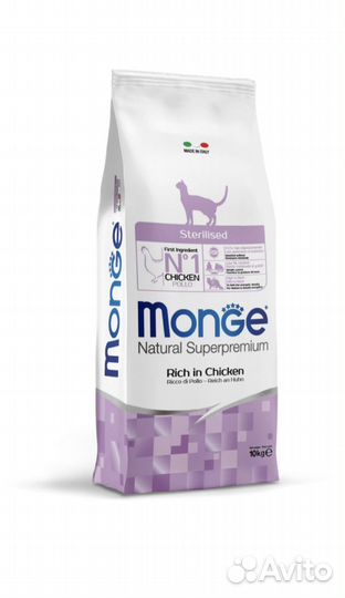 Сухой корм для кошек Monge Cat Sterilised