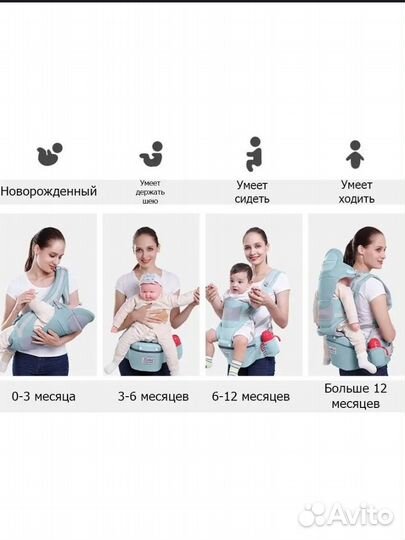 Слинг для новорожденных кенгуру рюкзак Leotex