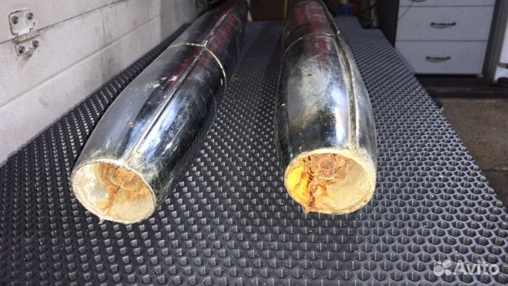 Глушители Чезет CZ 350, запчасти Ява Старушка