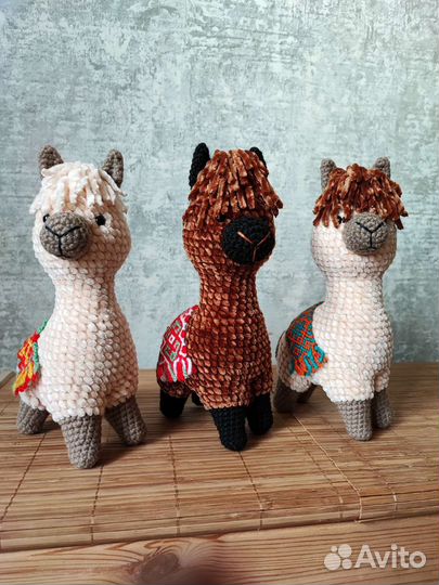 Альпака связанная крючком