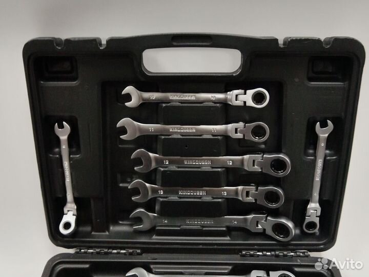 Набор ключей с трещоткой 8-22 мм Kingqueen