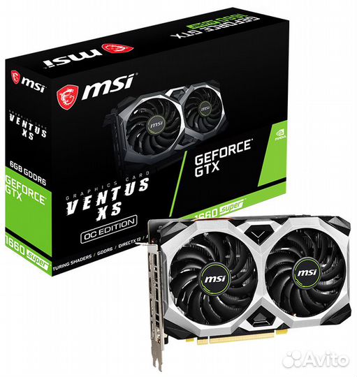Видеокарта MSI GeForce GTX 1660 super ventus XS OC