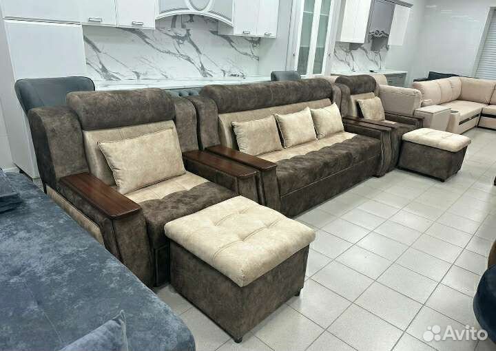 Диван и 2 кресла