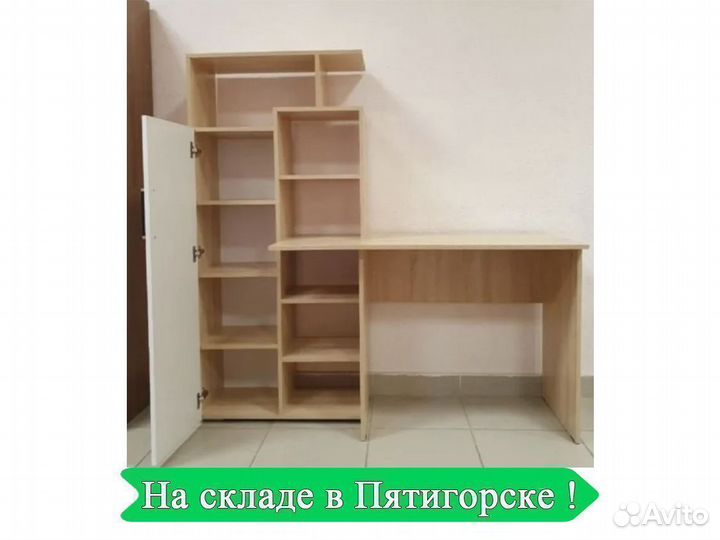 Компьютерный стол белый Квартет 07