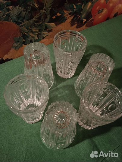 Хрустальные стопки стаканы времён СССР