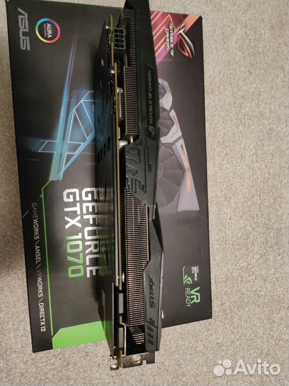 Видеокарта gtx 1070 8gb Asus Strix