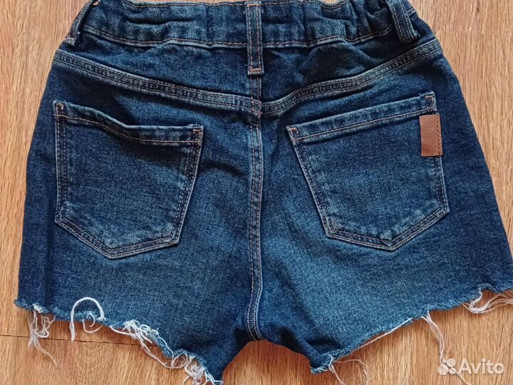 Джинсовые шорты mango kids для девочки р 128