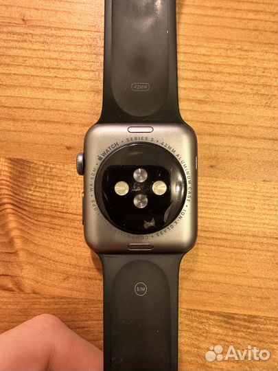 Часы Apple watch series 3, 42mm, браслет S/M, spac