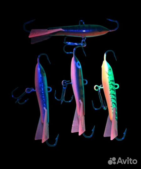 Топ Балансиры 4шт rapala gigging rap 40мм 9гр