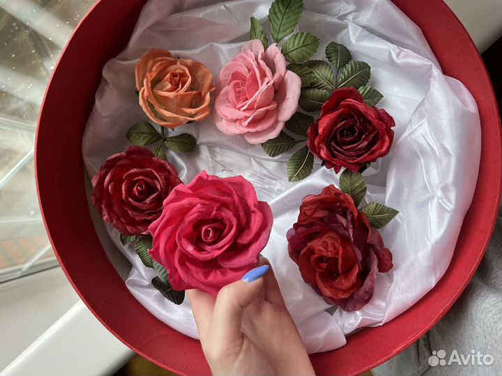 Цветы из шелка в ассортименте