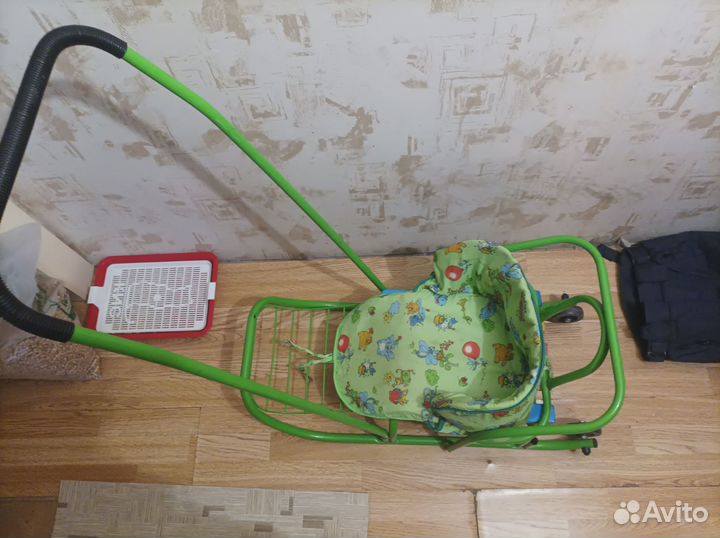 Детские санки коляска