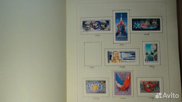 Марки СССР. В альбоме. 74-78 года