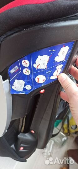 Детское автокресло 9 до 36 кг sparco corsa