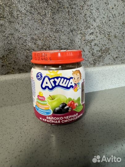 Фруктовое пюре Агуша