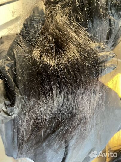 Волосы черные 50см