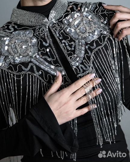 Накидка с бисером