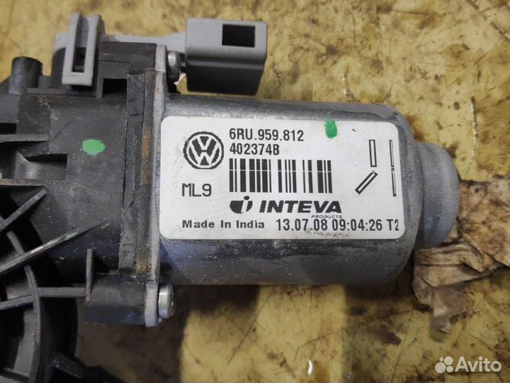 Стеклоподъемник volkswagen polo 5 задний левый