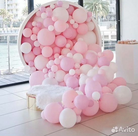 Фотозона в аренду, Воздушные шары, цветы