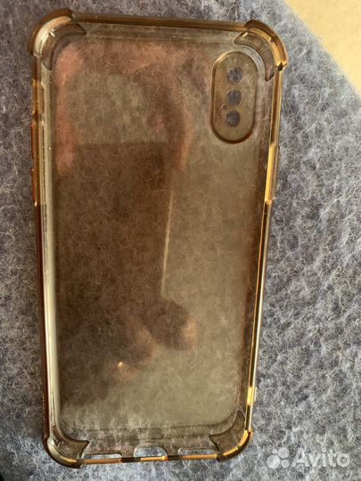 Чехол на iPhone X,Xs прозрачный силикон