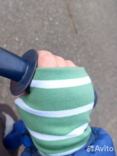 Митенки детские полосатые