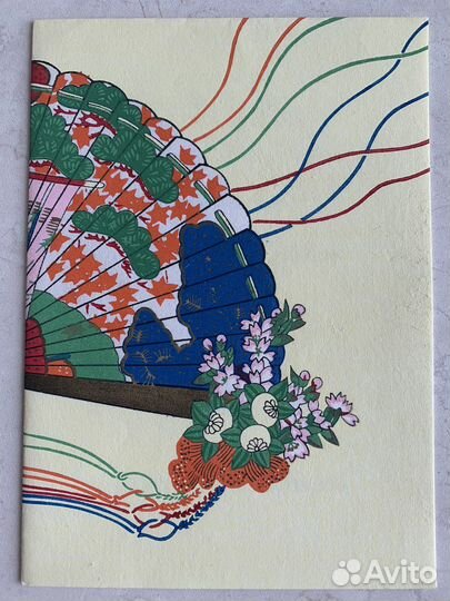 Открытка Япония винтаж 1980-е гг