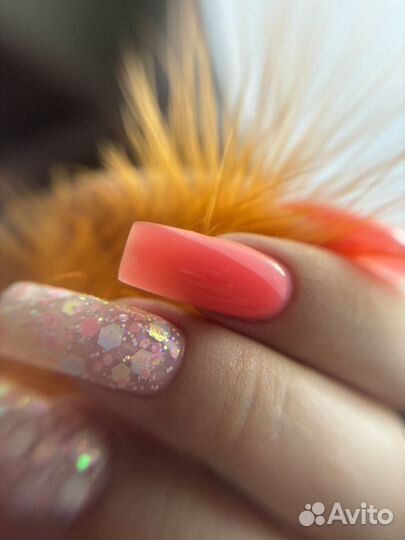 Маникюр гель лак наращивание ногтей