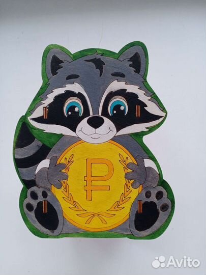 Копилка деревянная