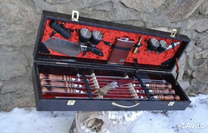 Шампура подарочные в кейсе