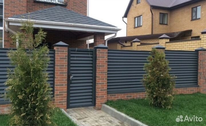 Забор жалюзи под ключ