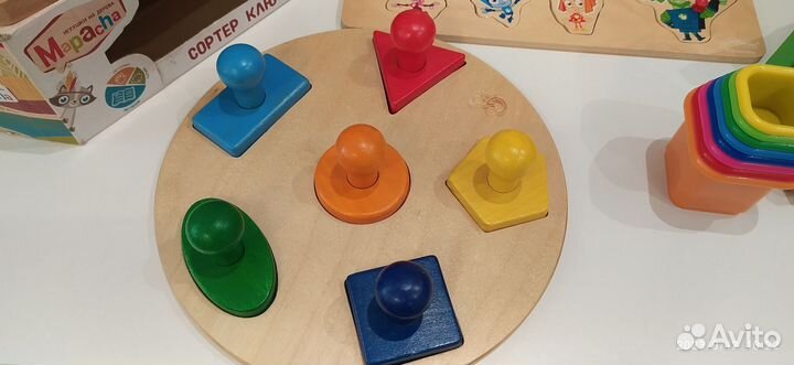 Развивающие деревянные игрушки пакетом